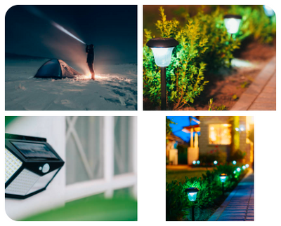 Belysning Udendørs led lamper batteri