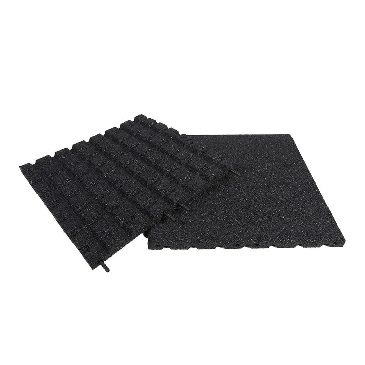 Produktbillede af Gummiflise 500 x 500 x 30 mm sort på tilbud i høj kvalitet