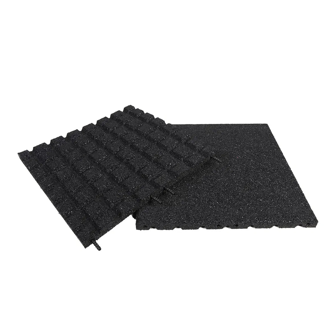 Gummiflise 500 x 500 x 30 mm sort