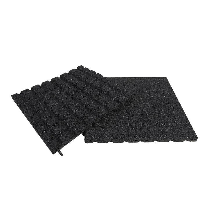 Gummiflise 500 x 500 x 30 mm sort