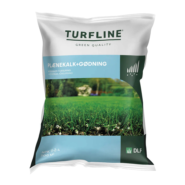 Turfline Plænekalk + Gødning 2-i-én 10 kg. / 300 m2