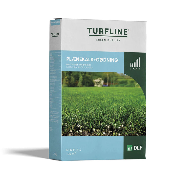 Turfline Plænekalk + Gødning 2-i-én 3,5 kg / 100 m2