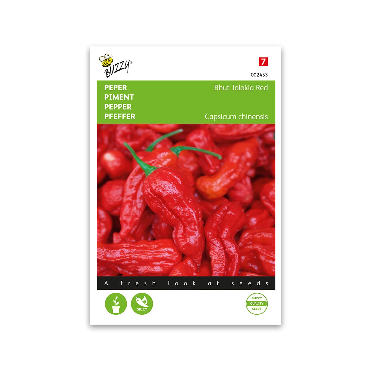 Produktbillede af Økologisk Chili Bhut Jolokia Rød  på tilbud i høj kvalitet