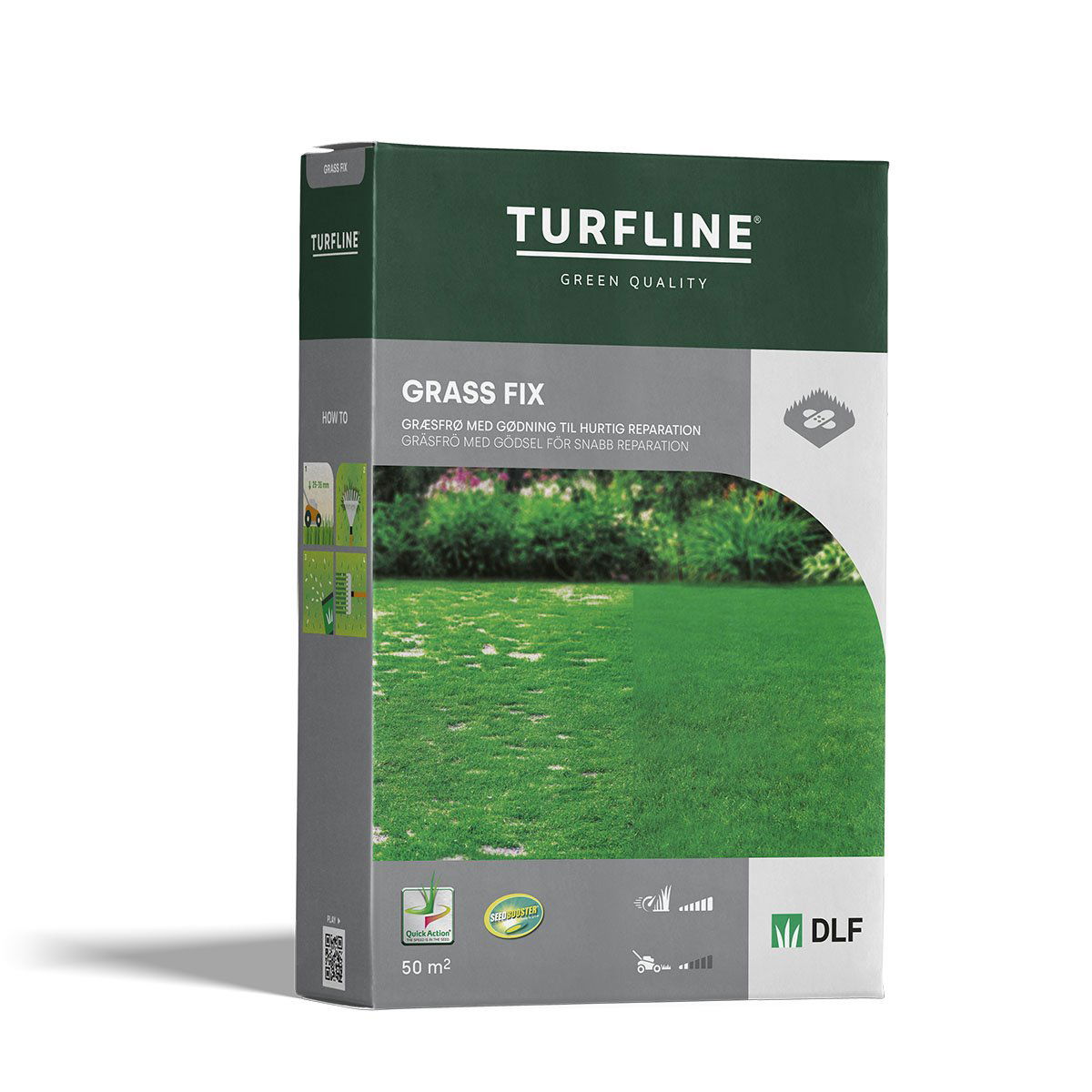 Produktbillede af Turfline GrassFix græsfrø 1,0 kg. på tilbud i høj kvalitet