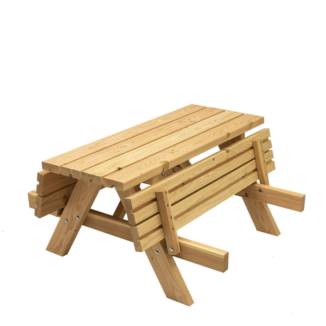 Produktbillede af Junior bord/bænksæt 42 mm lærk NORDIC PLAY på tilbud i høj kvalitet