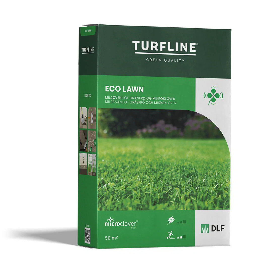 Turfline Eco lawn græsfrø med mikrokløver 1,0 kg.