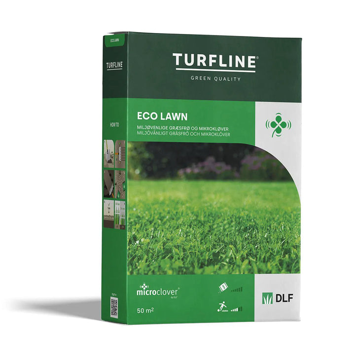 Turfline Eco lawn græsfrø med mikrokløver 1,0 kg.