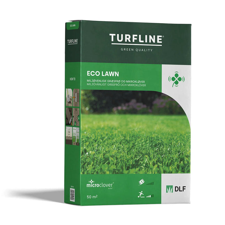 Turfline Eco lawn græsfrø med mikrokløver 1,0 kg.