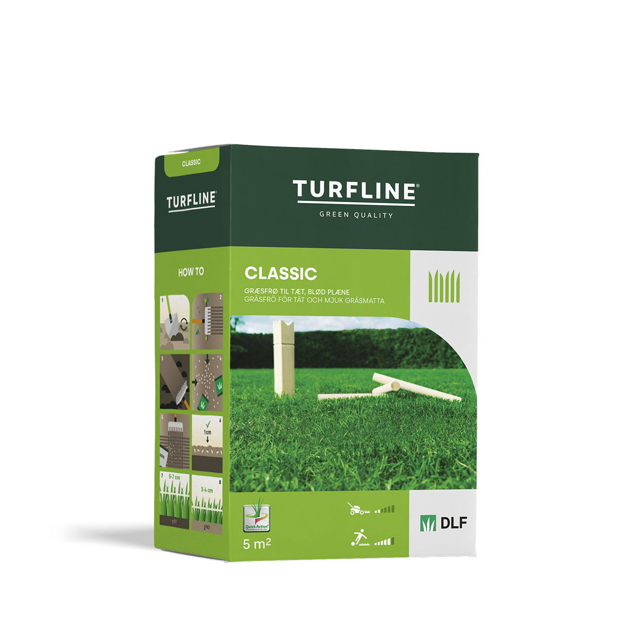 Produktbillede af Turfline Classic græsfrø 0,1 kg. på tilbud i høj kvalitet