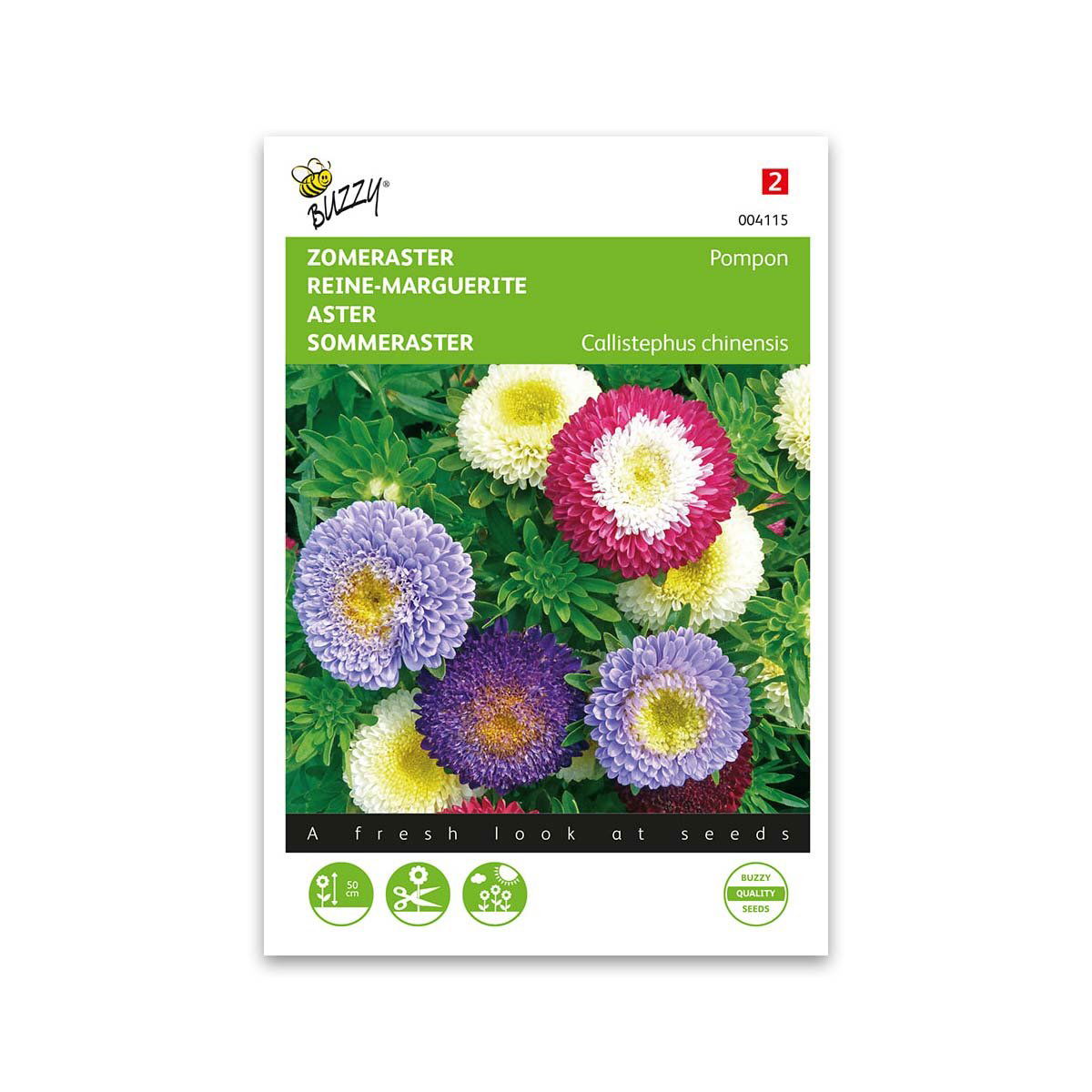 Produktbillede af Sommerasters frø pompom mix på tilbud i høj kvalitet