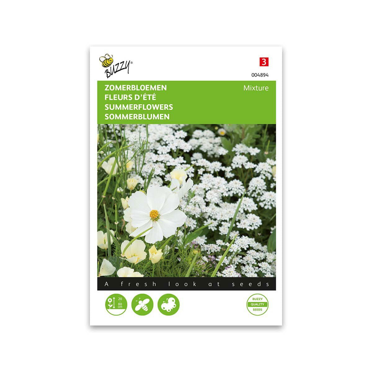 Produktbillede af Sommerblomster frø Hvid mix på tilbud i høj kvalitet