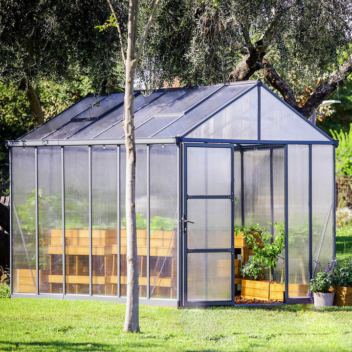 Drivhus Glory 9,2 m2 grå Palram Canopia