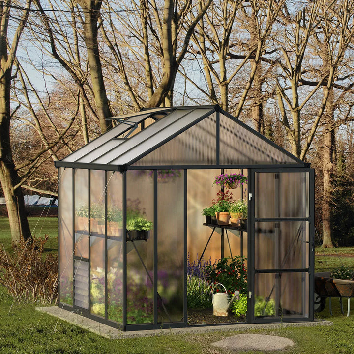 Drivhus Glory 6,2 m2 grå Palram Canopia