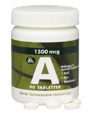 Produktbillede af DFI A 1500 mcg 90 tab. på tilbud