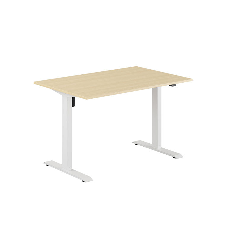 Produktbillede af EASY Hæve/Sænkebord m/1 motor 120x80cm Birk-hvid på tilbud