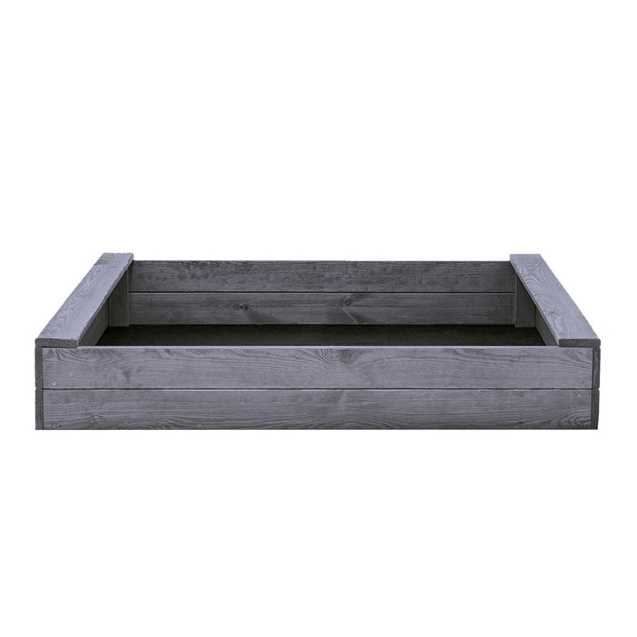 Produktbillede af Sandkasse slim 120 x 120 cm grå grundmalet NORDIC PLAY på tilbud i høj kvalitet