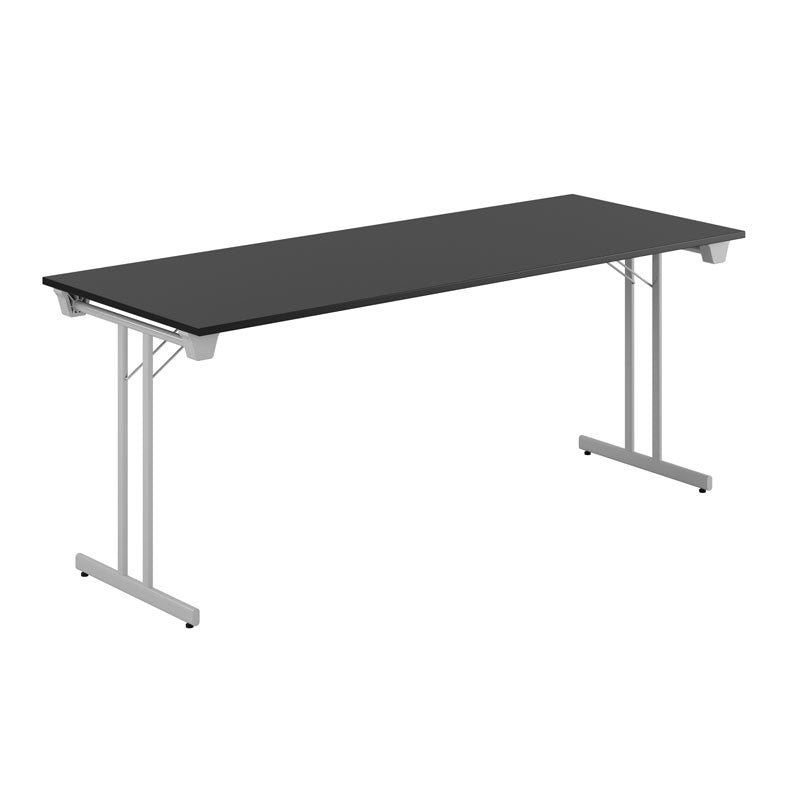 Produktbillede af Dinner Style 180x70cm Sammenklappeligt bord Sort-grå på tilbud