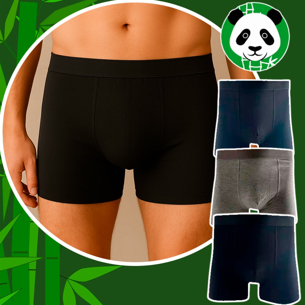 Produktbillede af Køb 3 par Bambus Underbukser / Tights til Mænd XL på tilbud