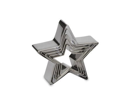 Produktbillede af Udstikkersæt Stjerne 5 Stk. Stål 4/4,5/6/6,8/8 Cm på tilbud i premium kvalitet