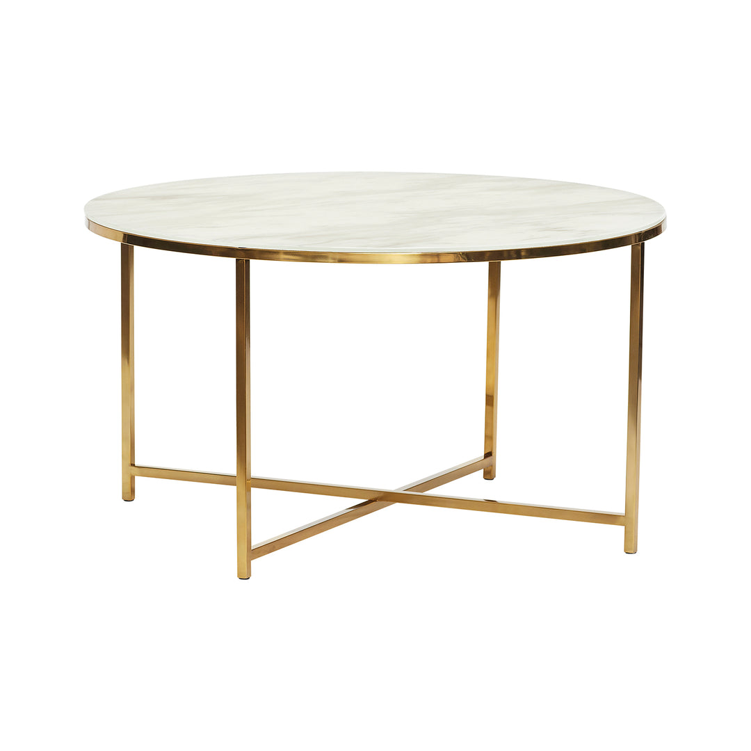Produktbillede af HÃBSCH POND BORD HVID/MESSING 80 i premium kvalitet