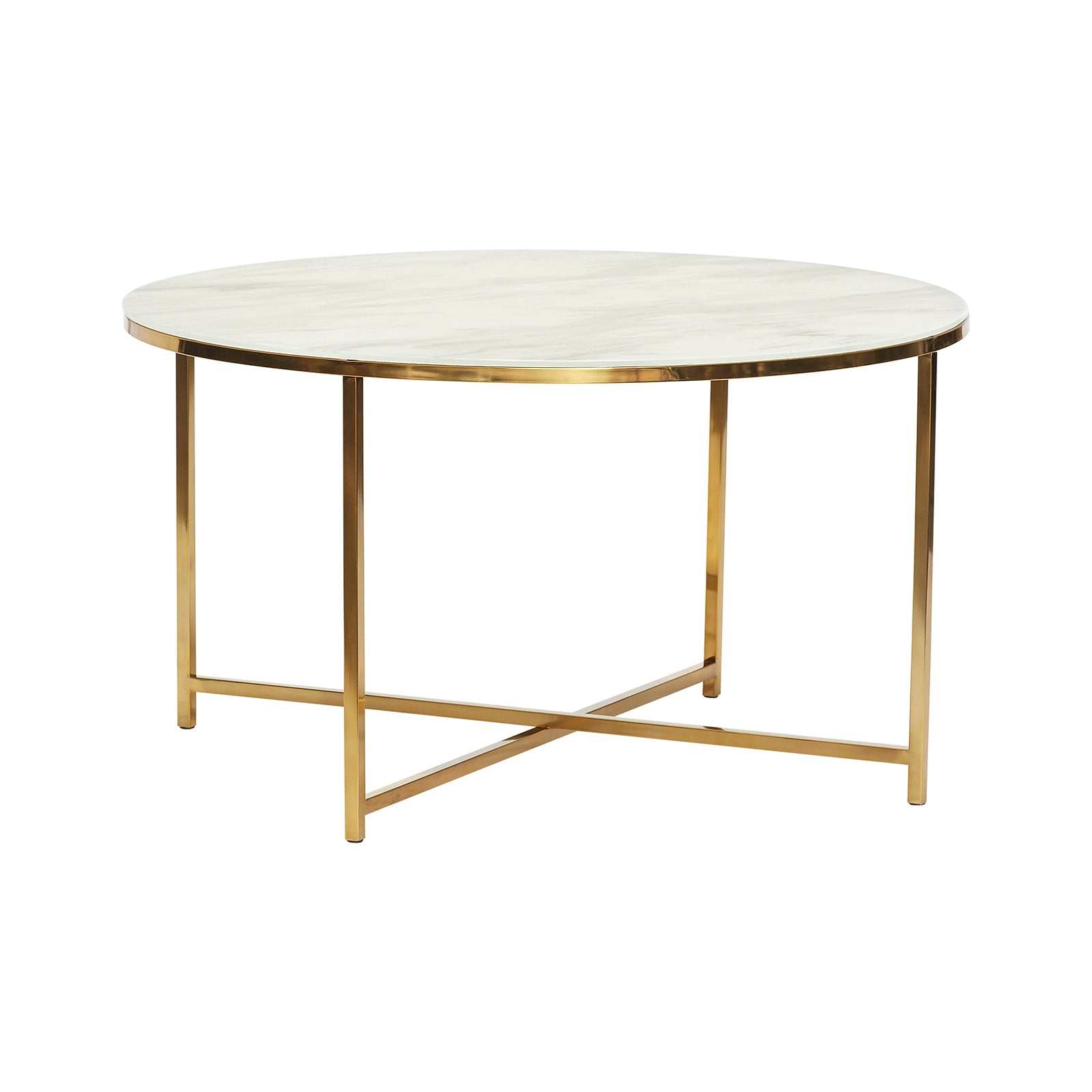 Produktbillede af HÃBSCH POND BORD HVID/MESSING 80 i premium kvalitet