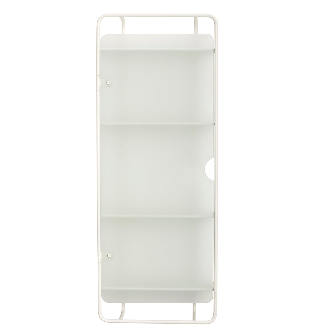 Produktbillede af HÃBSCH FORM VÆGREOL M/4 HYLDER GLAS/METAL HVID 106 i premium kvalitet