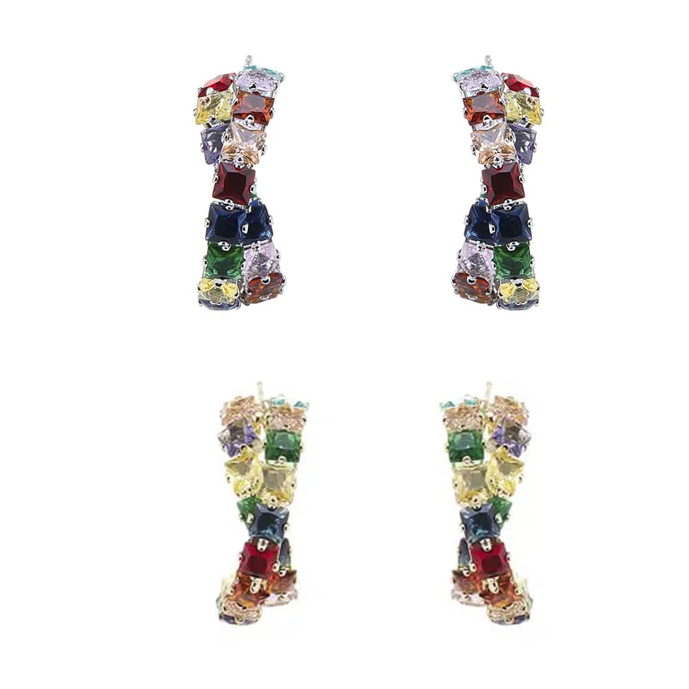 Produktbillede af Køb Ørestikker med mange farver guld eller sølv Sølv på tilbud