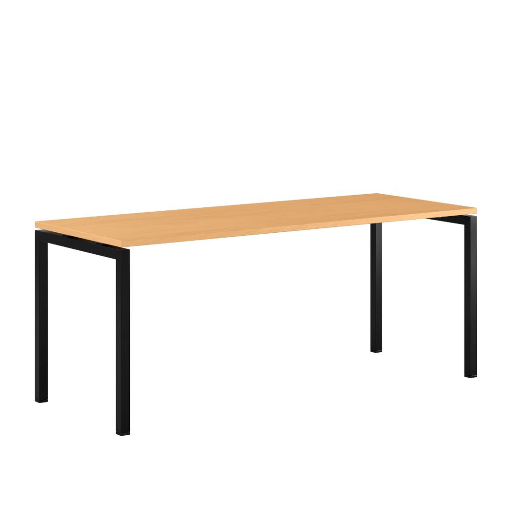 Produktbillede af Luna U Bord 180x70cm Bøg-sort på tilbud