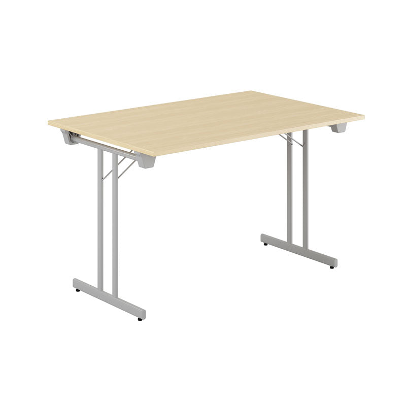Produktbillede af Dinner Style 120x80cm Sammenklappeligt bord Birk-grå på tilbud