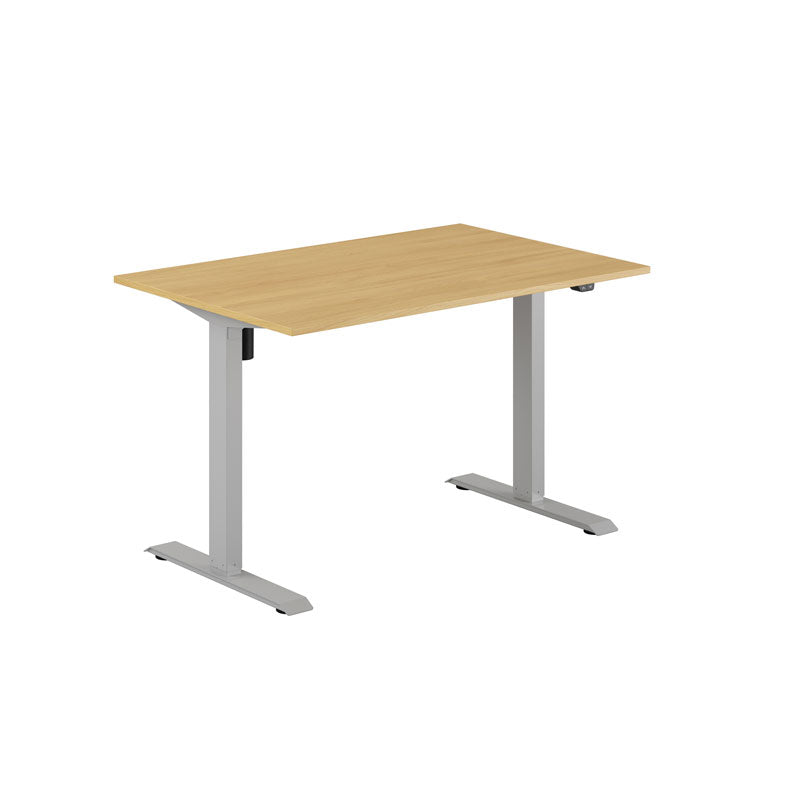 Produktbillede af EASY Hæve/Sænkebord m/1 motor 120x80cm Eg-grå på tilbud