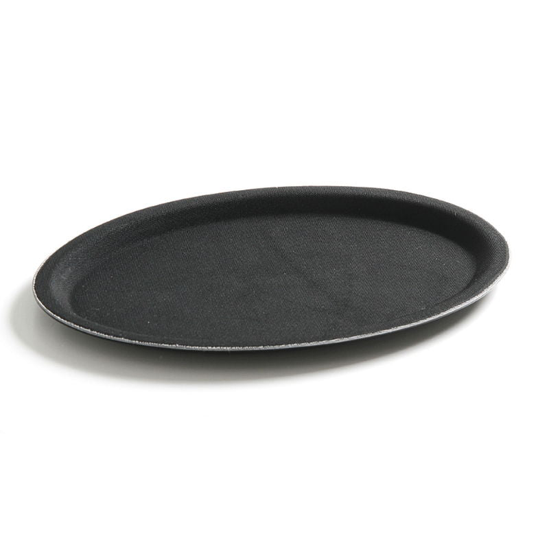 Produktbillede af Serveringsbakke Oval Skridsikker 200x265 Mm Frp på tilbud – premium kvalitet og detaljer