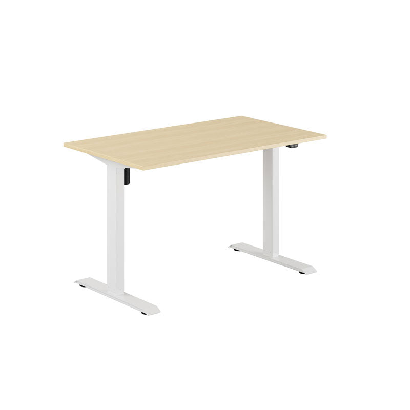 Produktbillede af EASY Hæve/Sænkebord m/1 motor 120x70cm Birk-hvid på tilbud
