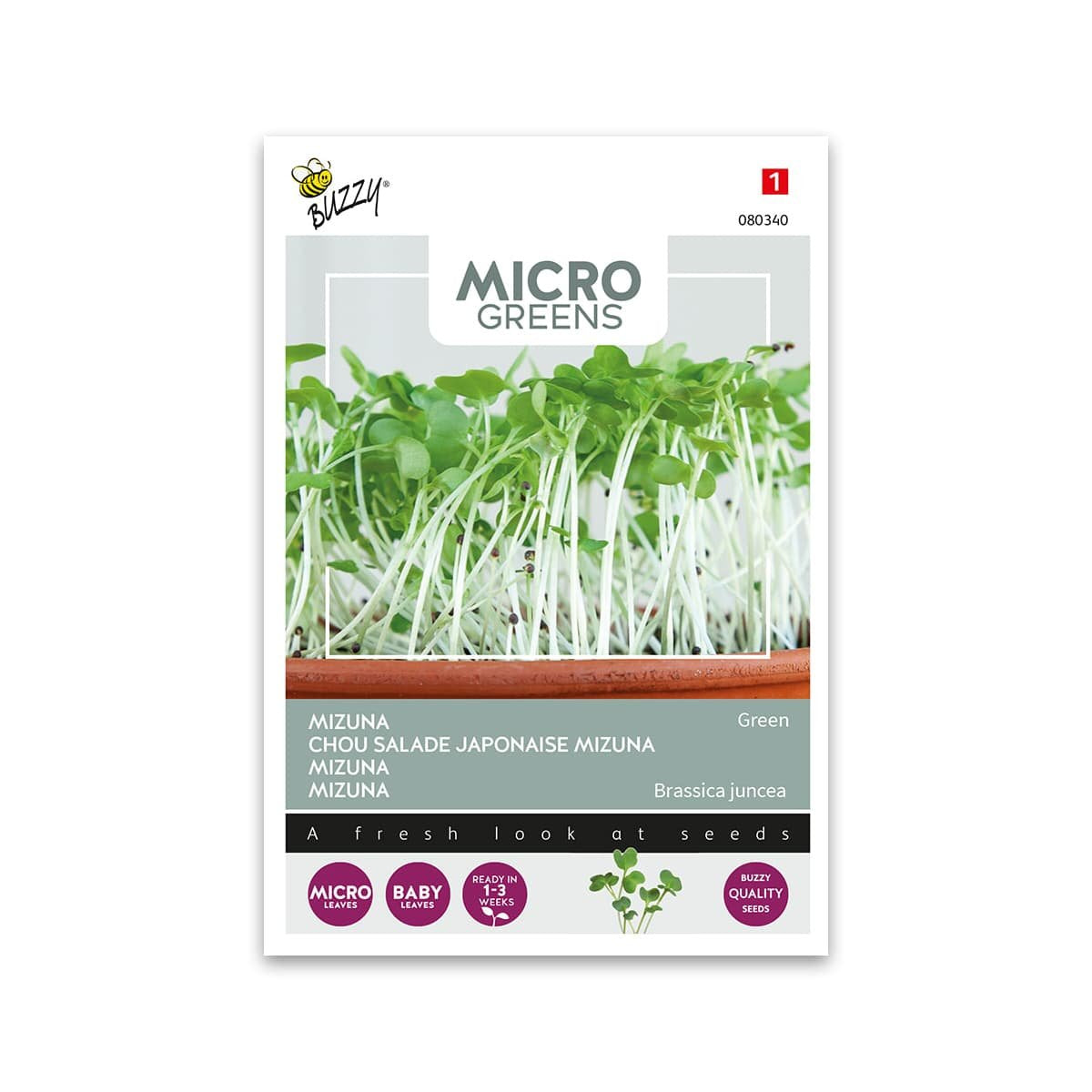 Produktbillede af Mikrogrønt Mizuna frø på tilbud i høj kvalitet
