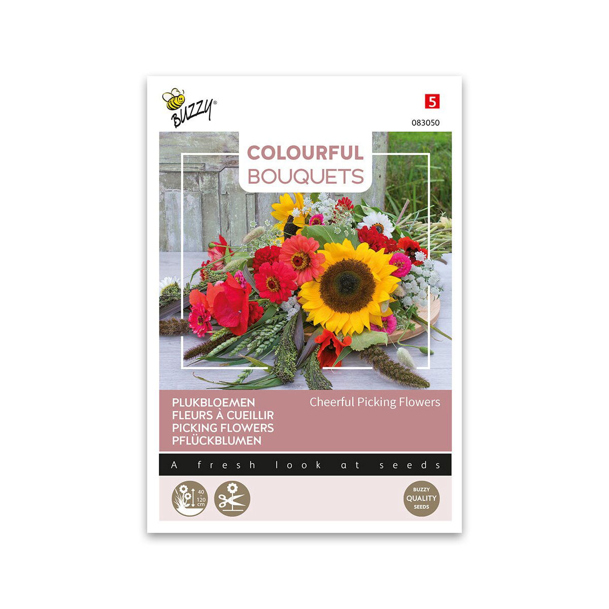 Produktbillede af Buketblomster frø Cheerfull Picking Flowers mix på tilbud i høj kvalitet
