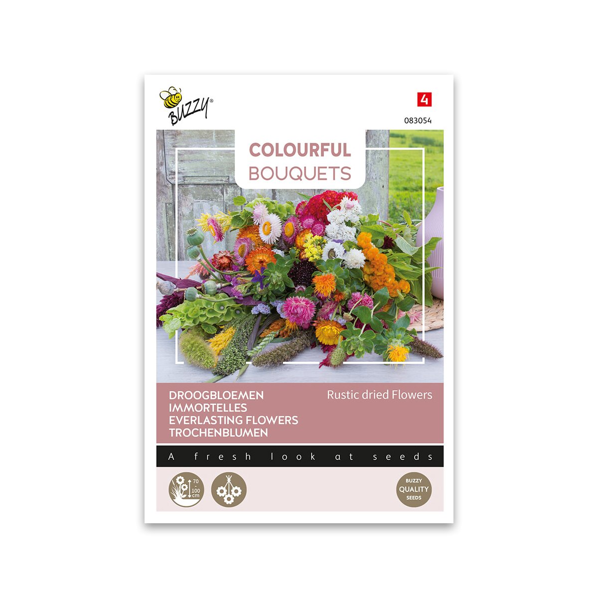Produktbillede af Evighedsblomster frø Rustic Dried Flowers på tilbud i høj kvalitet
