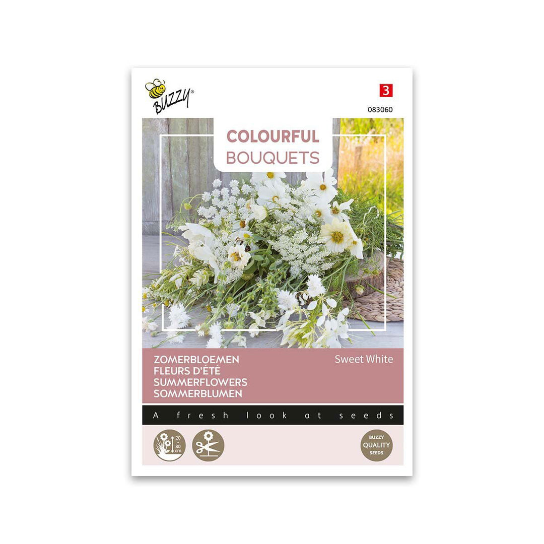 Produktbillede af Buketblomster frø Sweet White på tilbud i høj kvalitet