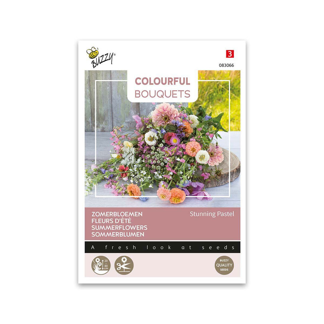 Produktbillede af Buketblomster frø Stunning Pastel mix på tilbud i høj kvalitet
