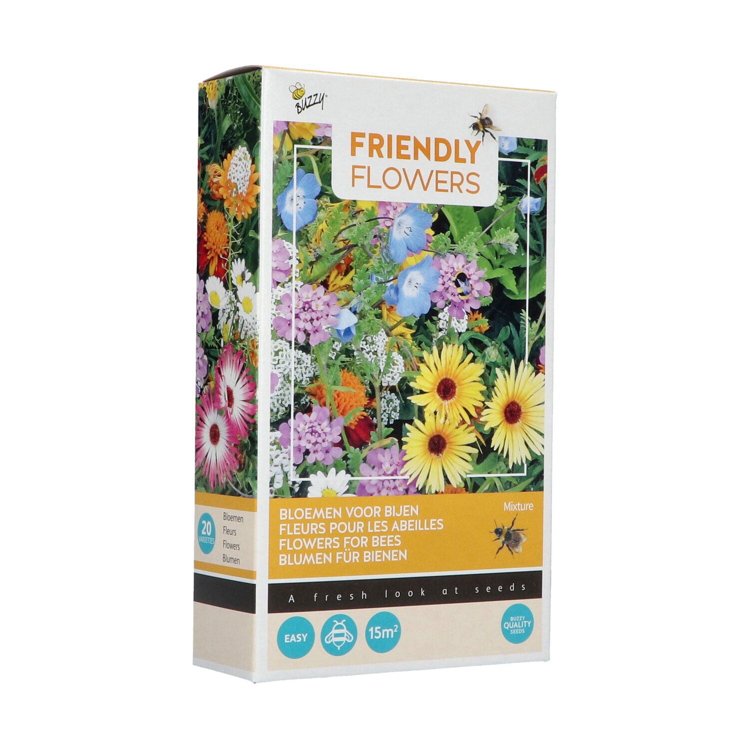 Produktbillede af Friendly Flowers Blomsterblanding frø til bier 15m2 på tilbud i høj kvalitet