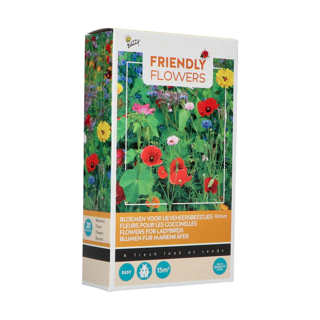 Produktbillede af Friendly Flowers Blomsterblanding til mariehøns 15 m2 på tilbud i høj kvalitet