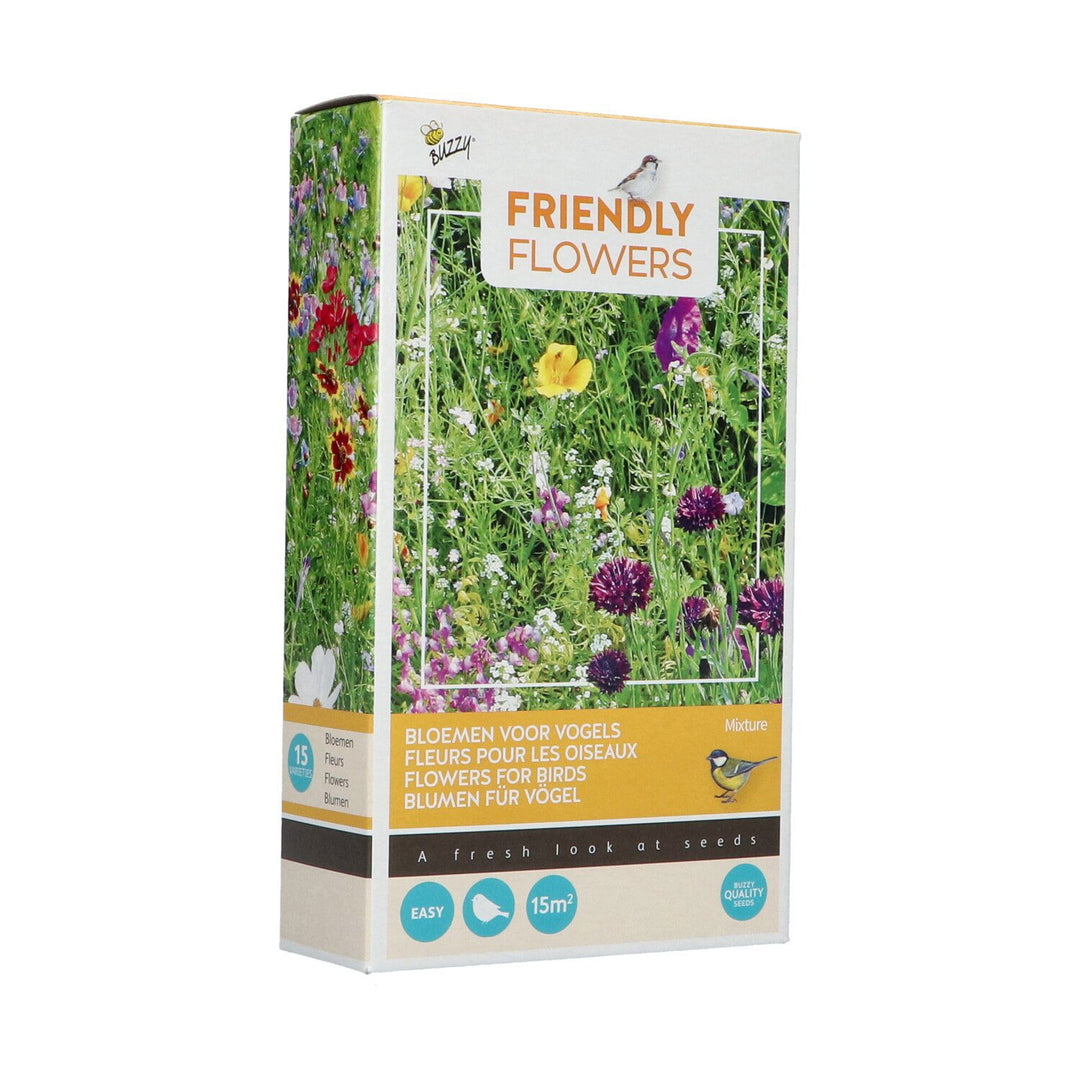 Produktbillede af Friendly Flowers Blomsterblanding frø til fugle på tilbud i høj kvalitet