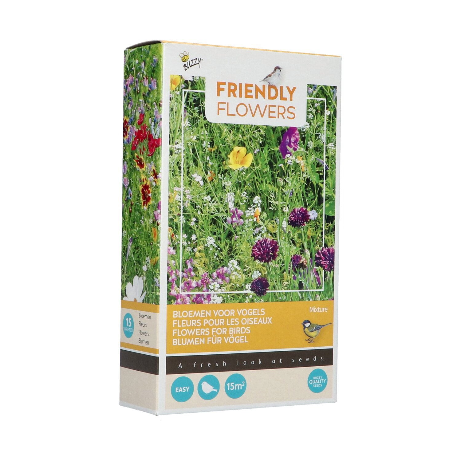Produktbillede af Friendly Flowers Blomsterblanding frø til fugle på tilbud i høj kvalitet