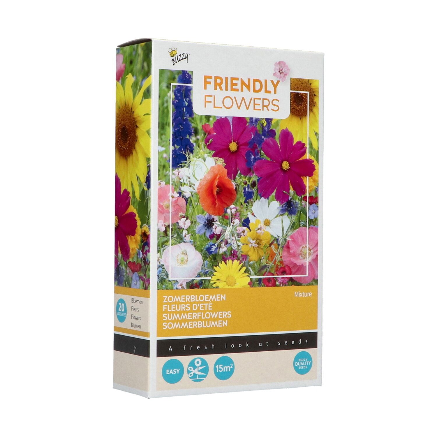 Produktbillede af Friendly Flowers Blomsterblanding blomstereng 15 m2 på tilbud i høj kvalitet