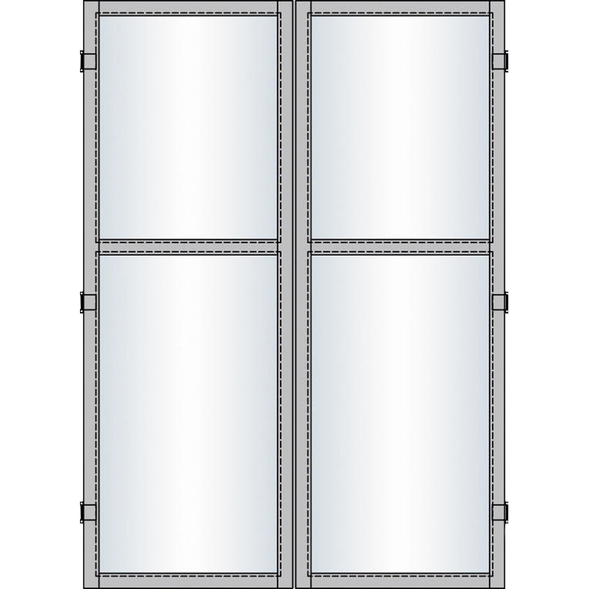 Produktbillede af UP & DOWN modul dør dobb.150x195 cm på tilbud