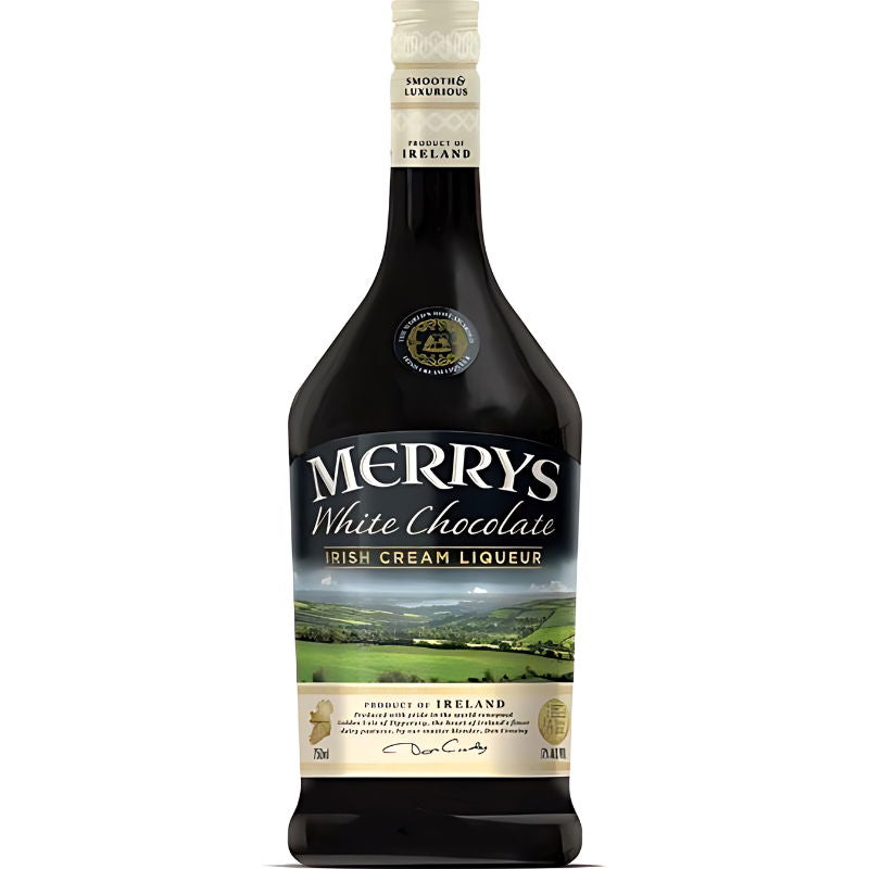 Produktbillede af Merrys White Chocolate Cream Liqueur Fl 70 på tilbud – premium kvalitet og detaljer