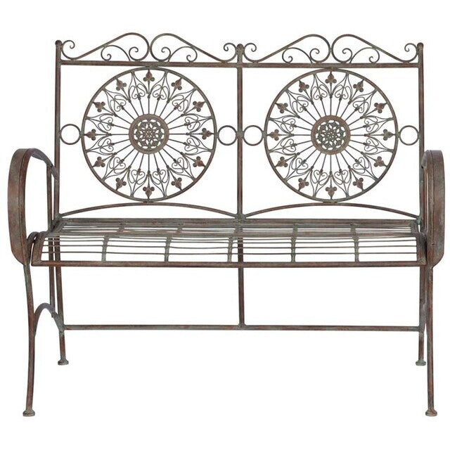 Produktbillede af LENE BJERRE CLARISE BÆNK ANTIQUE GREEN/GREY/BROWN 116 i premium kvalitet