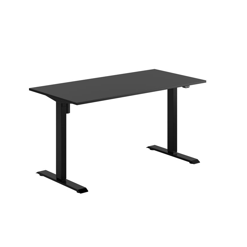 Produktbillede af EASY Hæve/Sænkebord m/1 motor 140x70cm Sort sort på tilbud