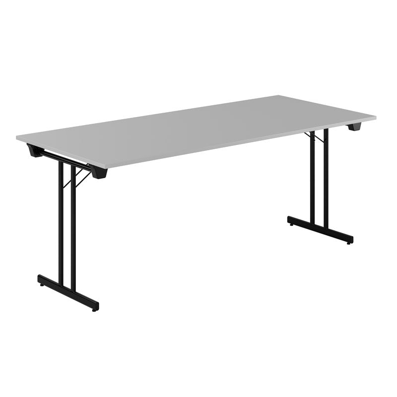Produktbillede af Dinner Style 180x80cm Sammenklappeligt bord Grå-sort på tilbud