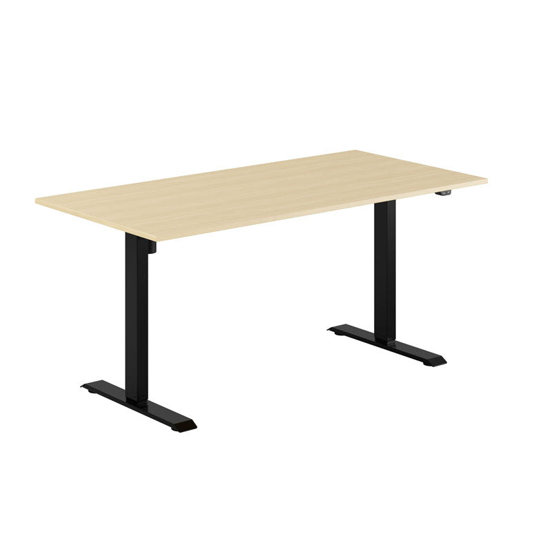 Produktbillede af EASY Hæve/Sænkebord m/1 motor 160x80cm Birk-sort på tilbud