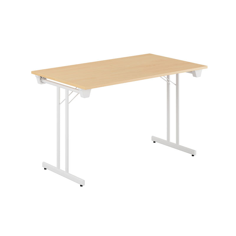 Produktbillede af Dinner Style 120x70cm Sammenklappeligt bord Bøg-hvid på tilbud
