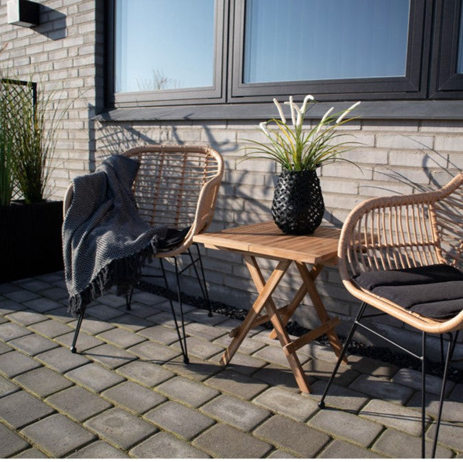 Produktbillede af Mayor Sofabord i teaktræ 50 x 50 cm. på tilbud i høj kvalitet